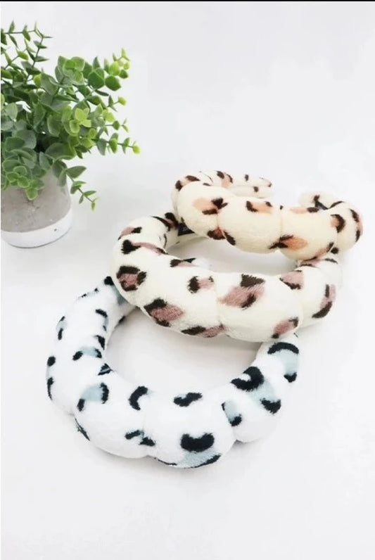 Leopard Spa Headband For Beauty Care