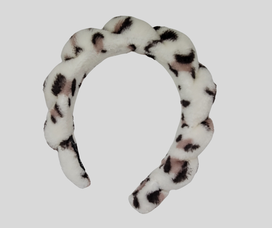 Leopard Spa Headband For Beauty Care